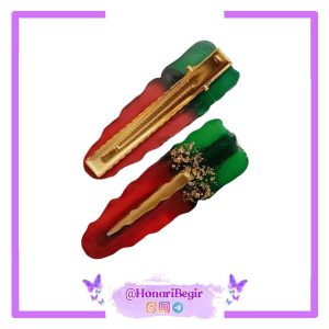 هنری بگیر | HonariBegir | گیره سر | گیره سر رزینی | گیره سر شیک | رزین | اثر هنری | اثر هنری ایران | گیره سر رزینی هندونک