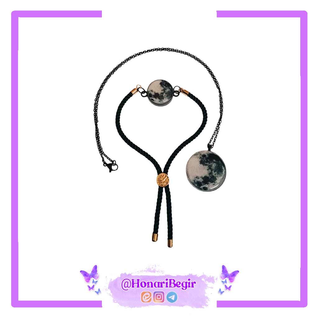 نیم ست زیورآلات رزینی ماهلین