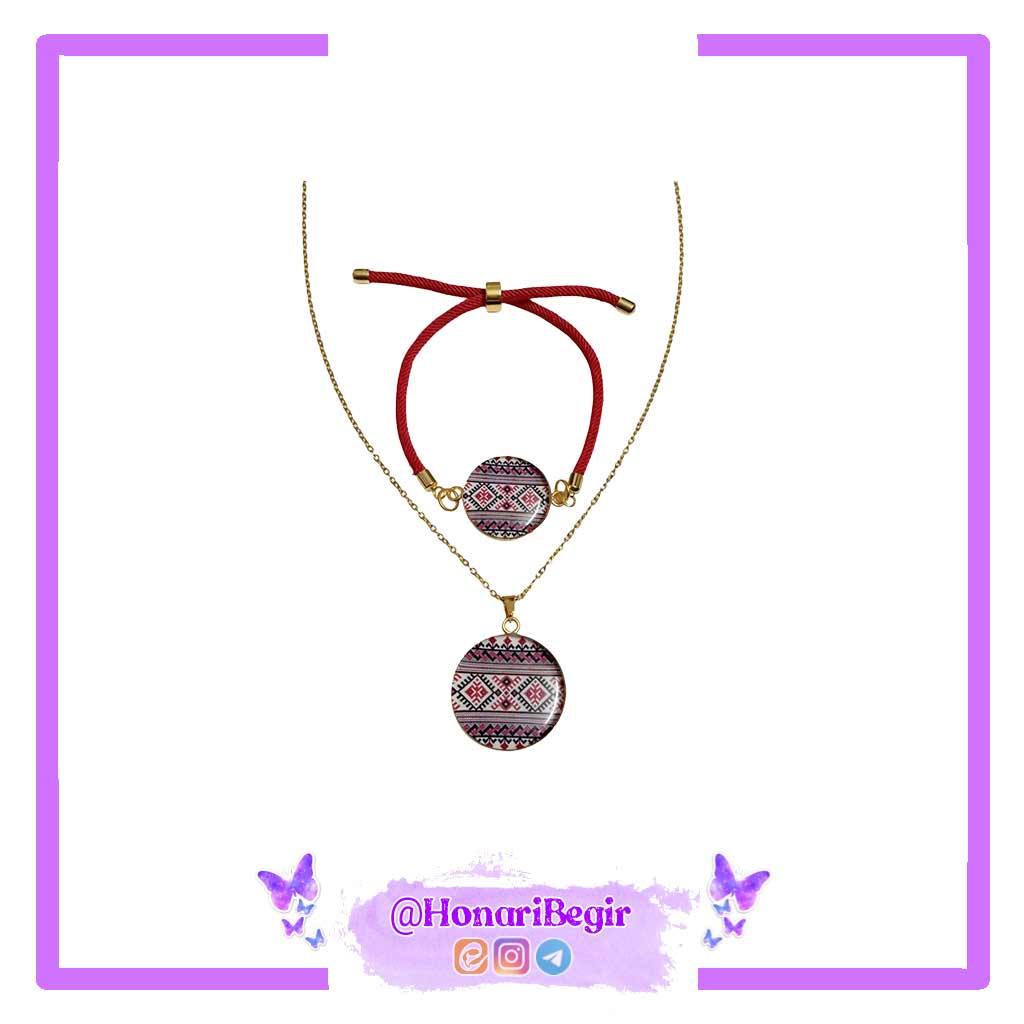 نیم ست زیورآلات رزینی نگار