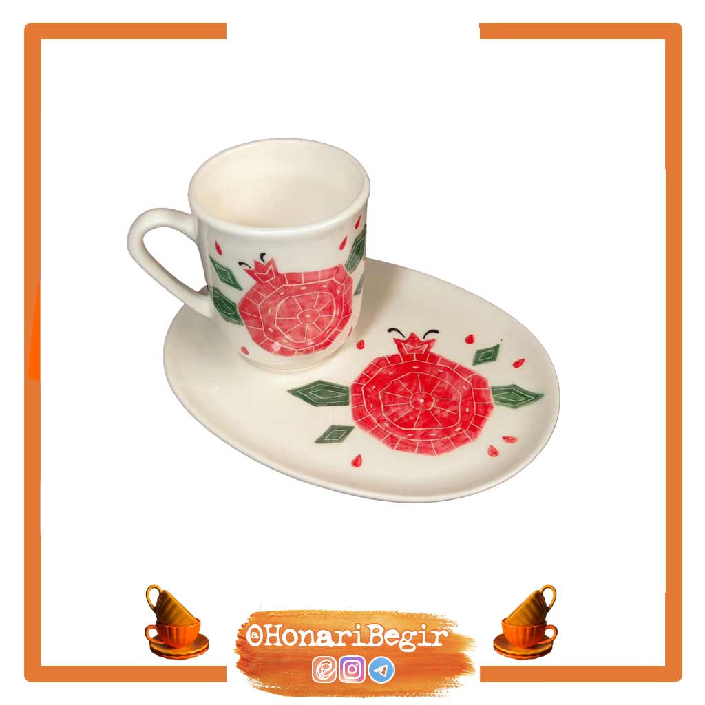 ست ماگ و جای ماگ سرامیکی گلنار