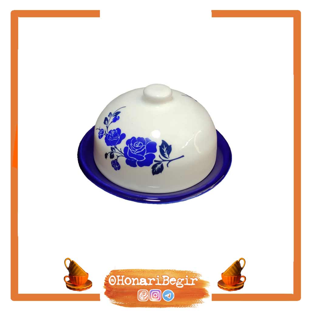 کره خوری سرامیکی رز آبی